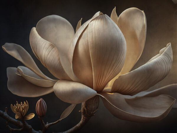 Graziosa magnolia in luce soffusa. Graziosa magnolia in luce soffusa.