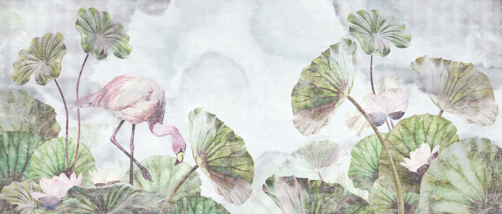 u94357p - Fenicottero e foglie - tegory