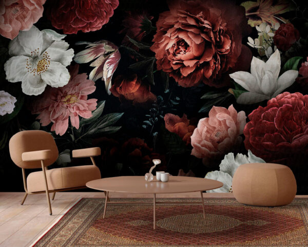 Eleganti fioriture su uno sfondo scuro. Eleganti fioriture su uno sfondo scuro.