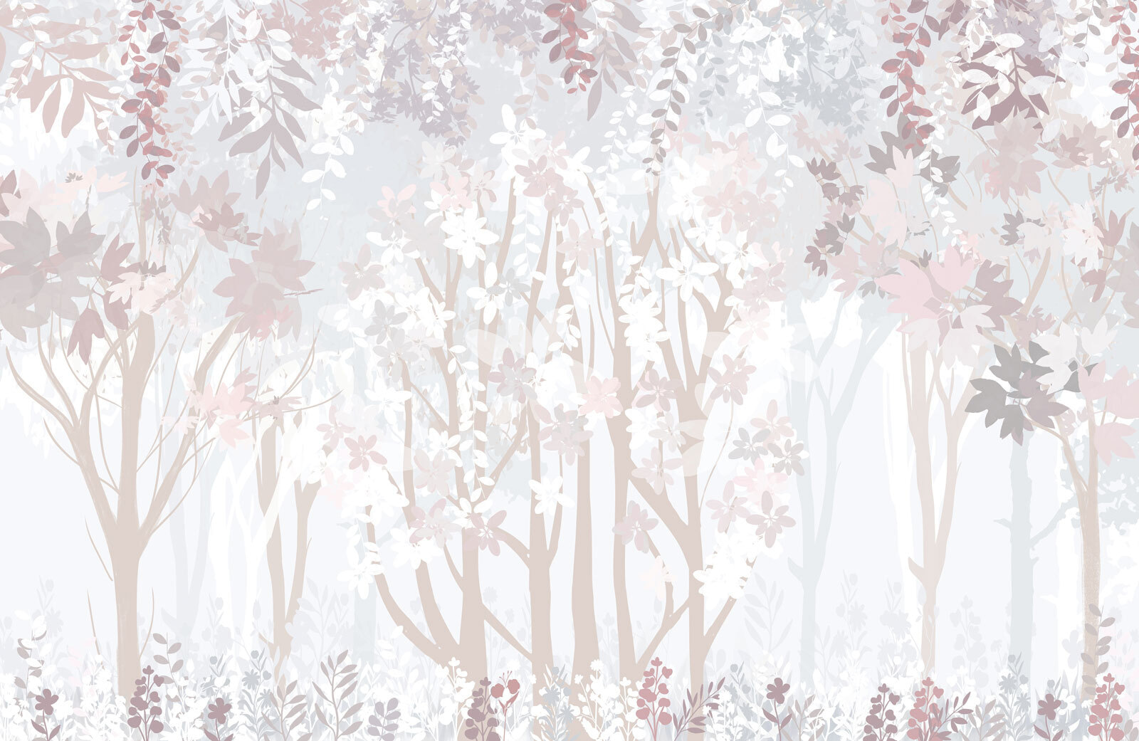 Motivo floreale bianco e rosa u94171p - Motivo floreale bianco e rosa