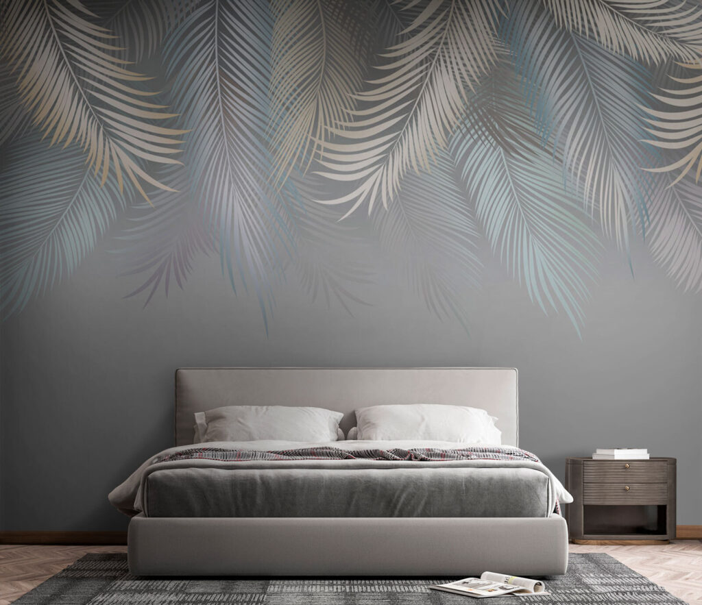 Elegant leaves on a soft background