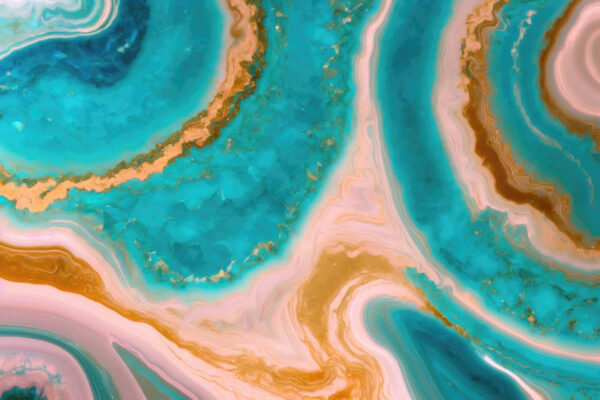 Superficie marmorizzata blu e arancione Superficie marmorizzata blu e arancione