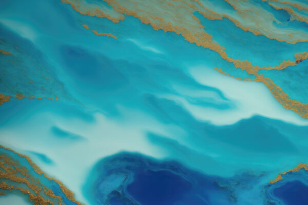 Onde serene di blu e oro Onde serene di blu e oro