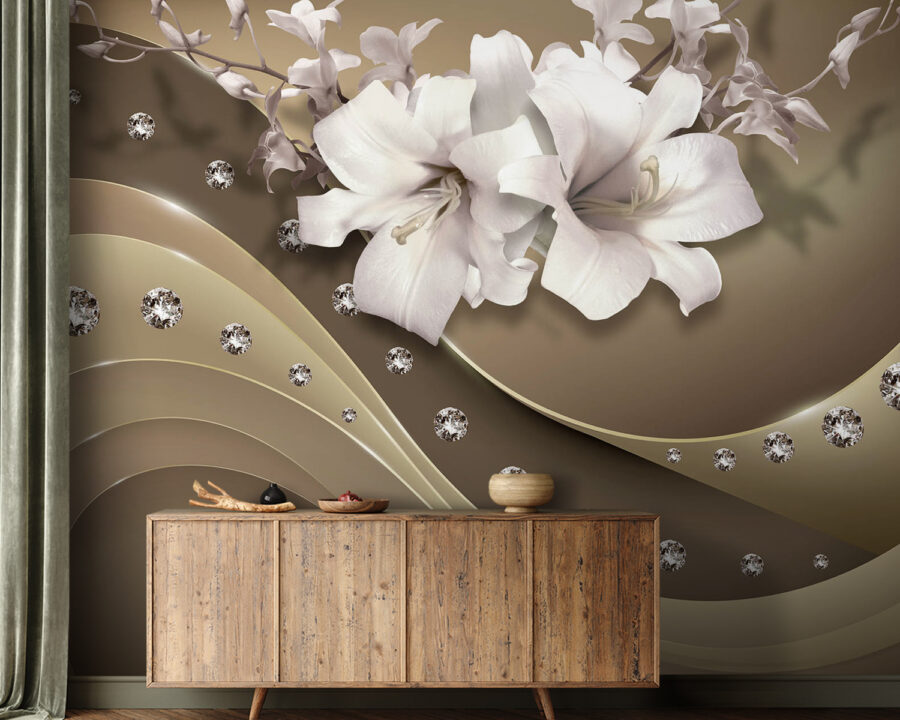 Fiori eleganti con accenti scintillanti. Fiori eleganti con accenti scintillanti.