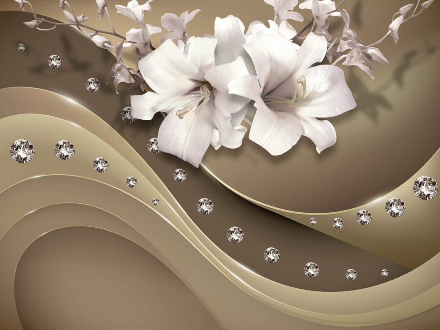 Fiori eleganti con accenti scintillanti. Fiori eleganti con accenti scintillanti.