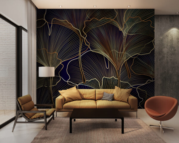 Elegante disegno di linee botaniche. Elegante disegno di linee botaniche.