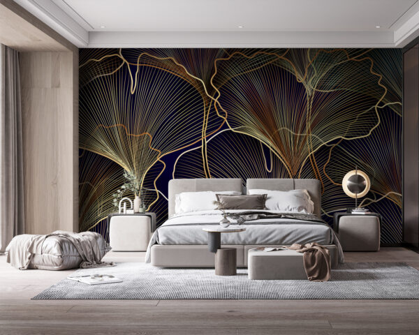 Elegante disegno di linee botaniche. Elegante disegno di linee botaniche.