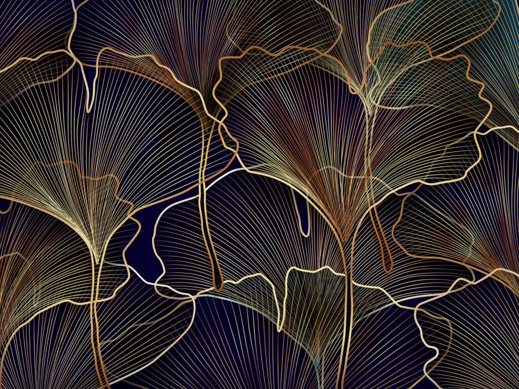 Elegante disegno di linee botaniche. Elegante disegno di linee botaniche.