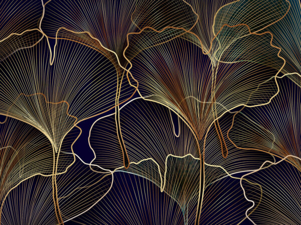 Elegante disegno di linee botaniche. Elegante disegno di linee botaniche.