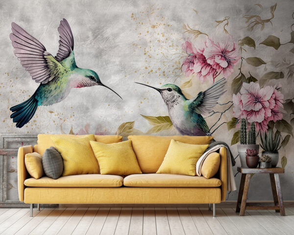 Pittura di uccelli e fiori Pittura di uccelli e fiori