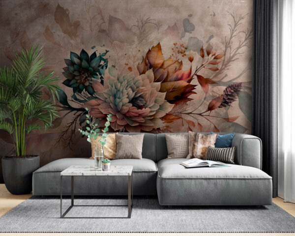 Pittura di fiori e foglie Pittura di fiori e foglie