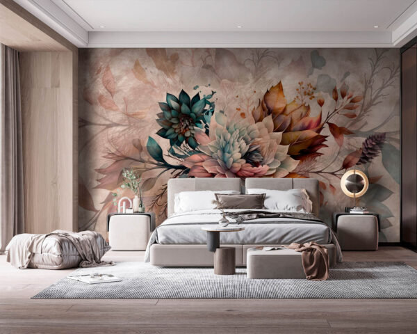 Pittura di fiori e foglie Pittura di fiori e foglie