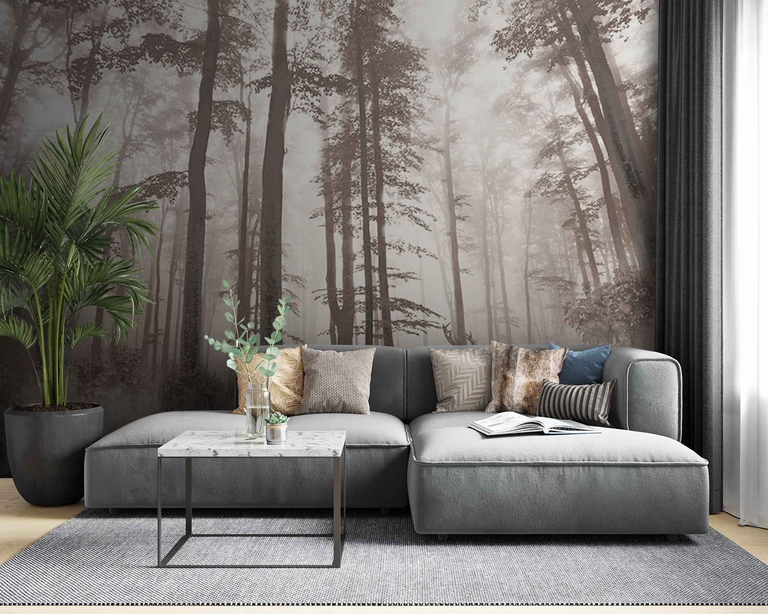 u93893pig53m - Gruppo di cervi in una foresta - tegory