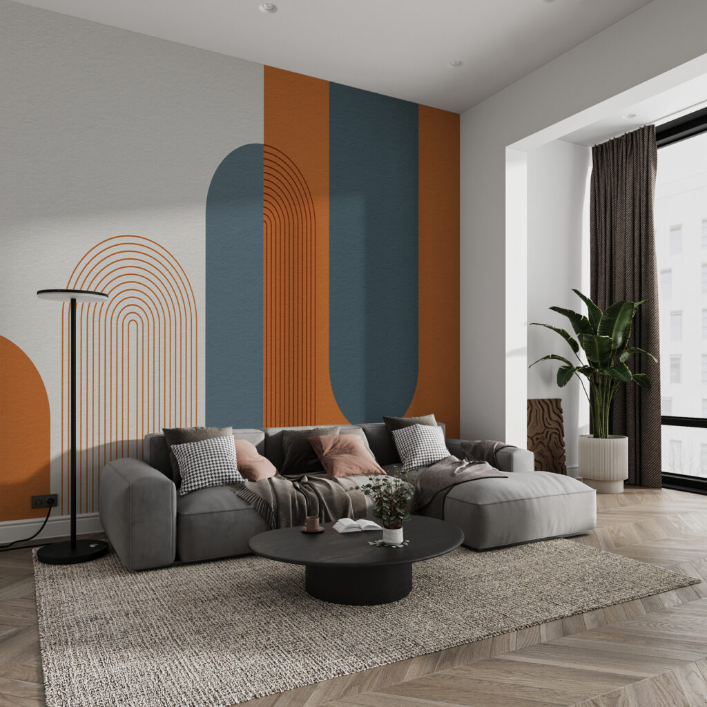 Colorful art with lines Colorful art with lines