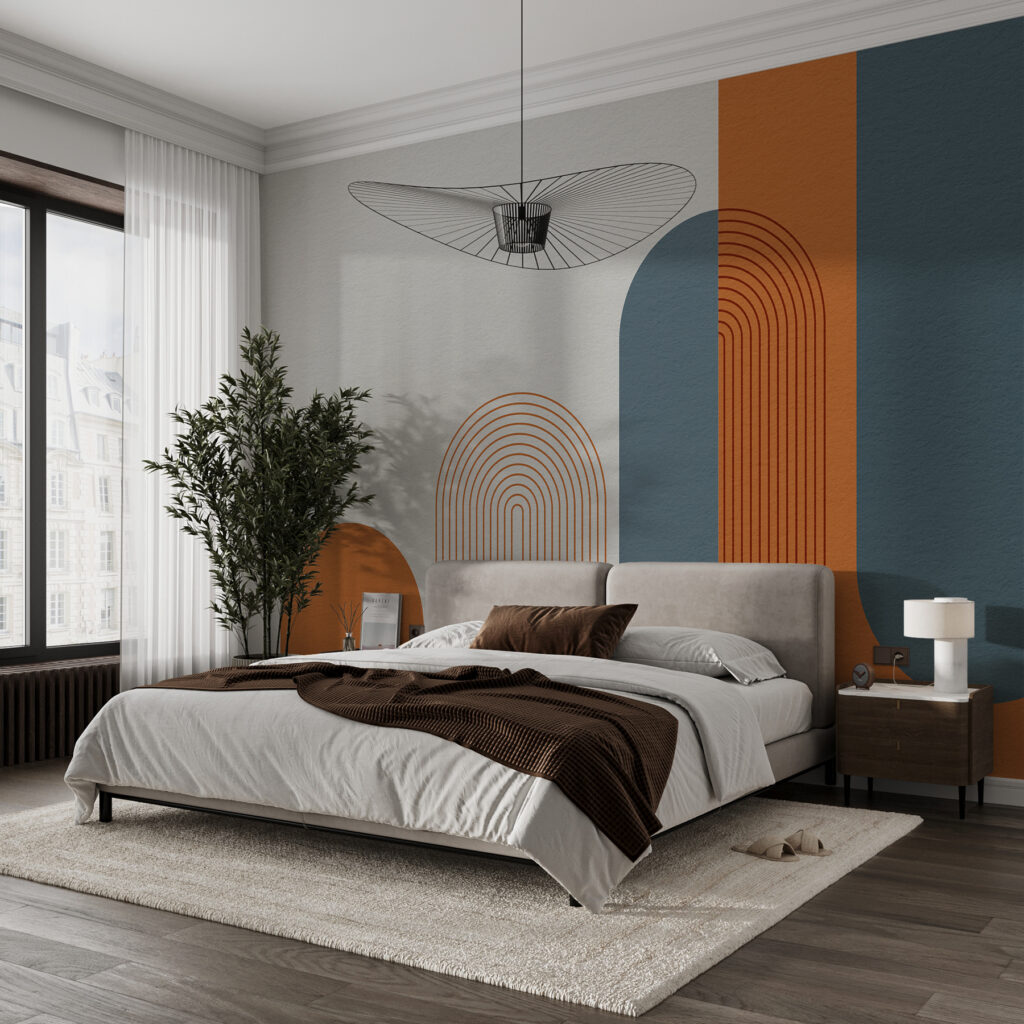 Colorful art with lines Colorful art with lines