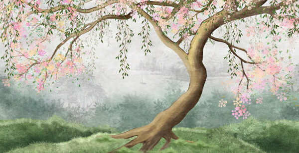 Albero con fiori rosa u93587p 600x309 - Albero con fiori rosa