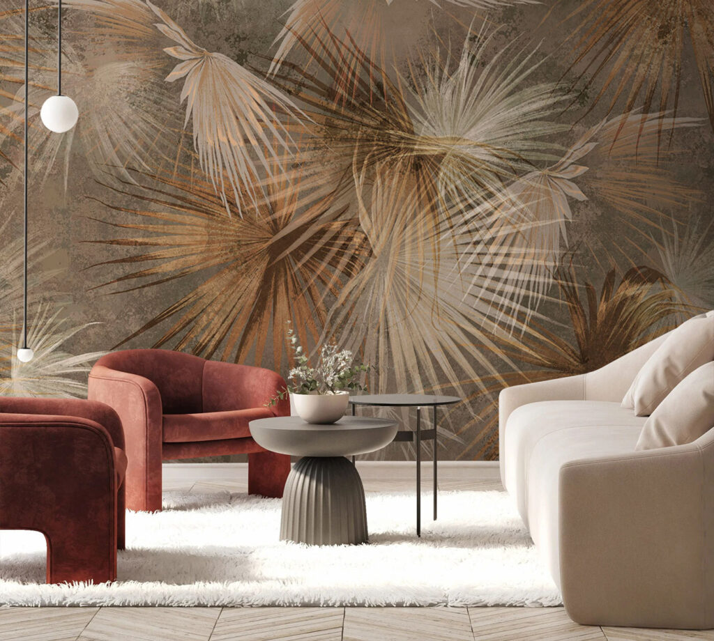 Tropical leaves in earthy tones Tropical leaves in earthy tones