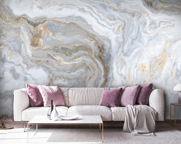 Carta da parati Carta da parati Modelli vorticosi di tonalità eleganti (COD: u93426)