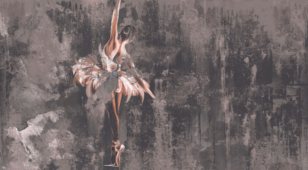 Pittura di una donna che balla Pittura di una donna che balla
