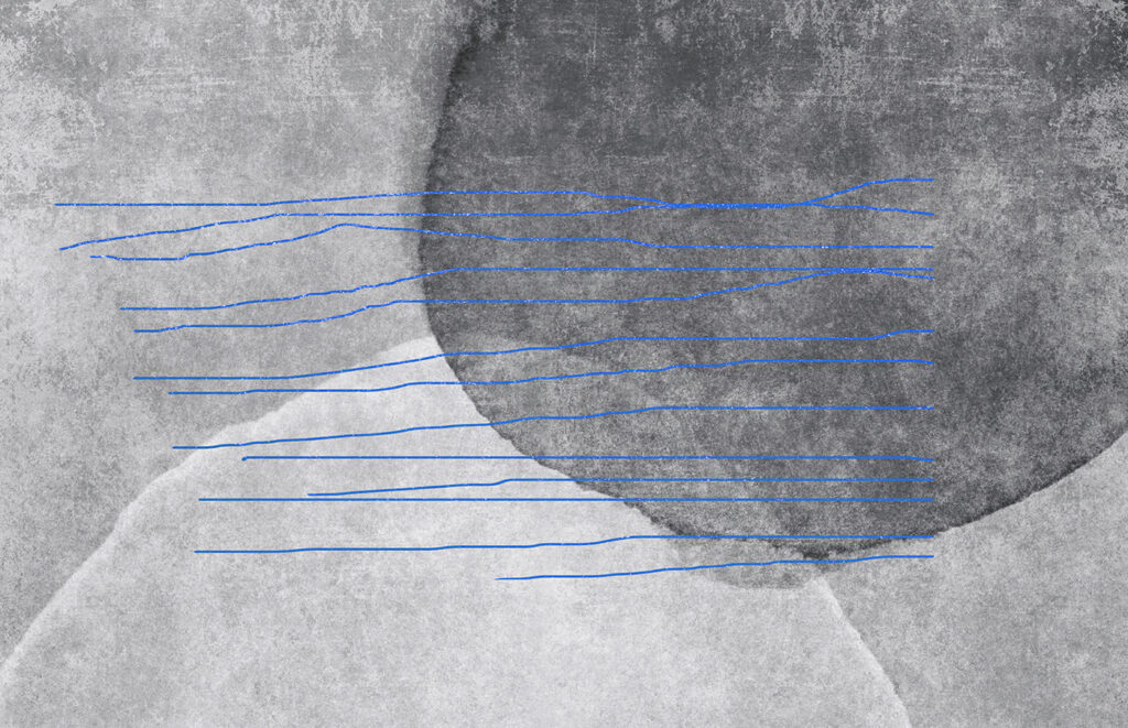 A grey and blue line
