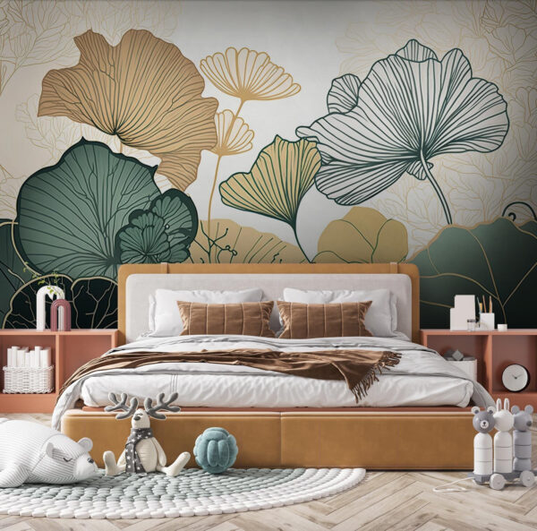 Eleganza botanica in colori tenui. Eleganza botanica in colori tenui.