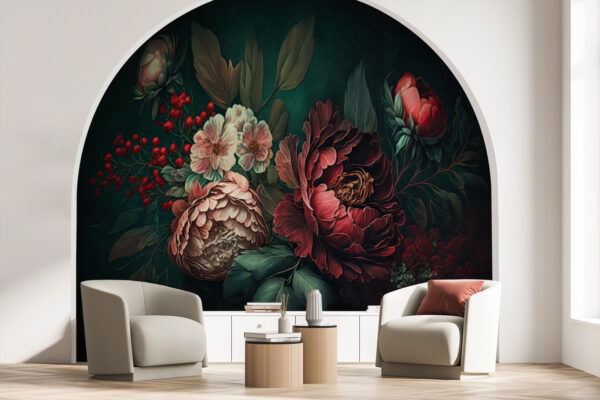 Pittura di fiori e foglie Pittura di fiori e foglie