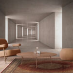 Carta da parati Un lungo corridoio con la luce che passa