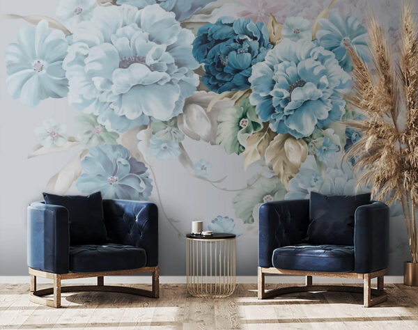 Elegante composizione floreale dalle tonalità tenui. Elegante composizione floreale dalle tonalità tenui.