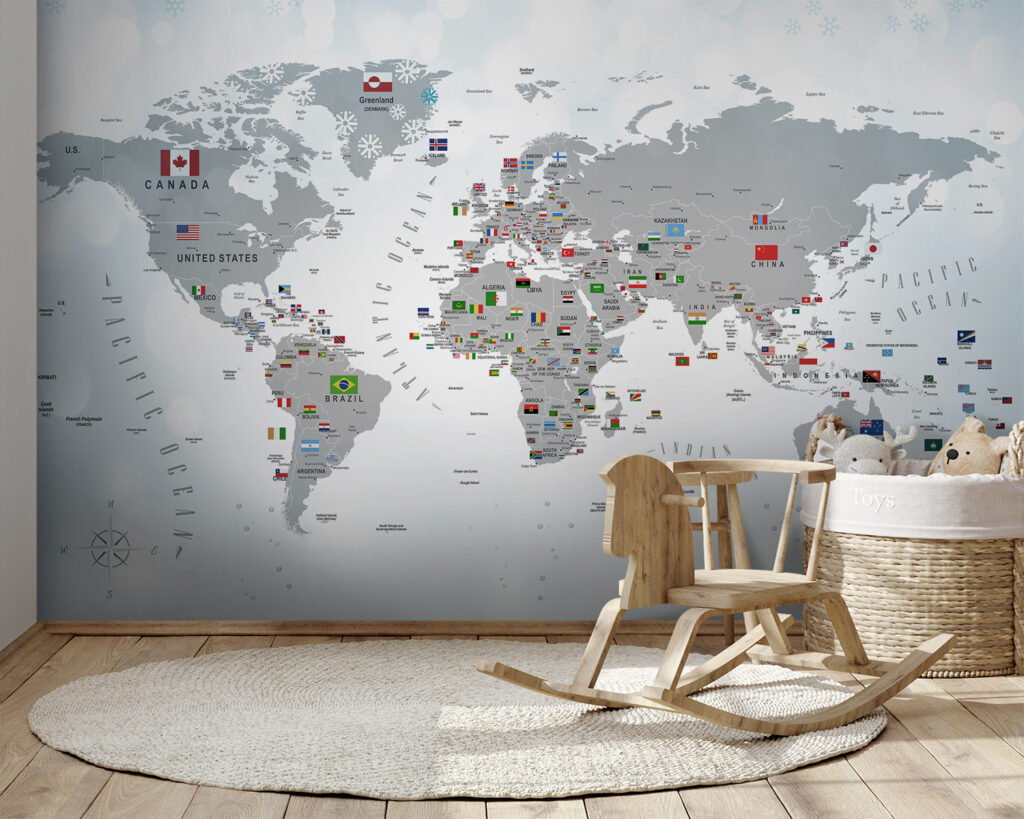 Mappa del mondo con bandiere u72599pir164 1024x819 - Mappa del mondo con bandiere