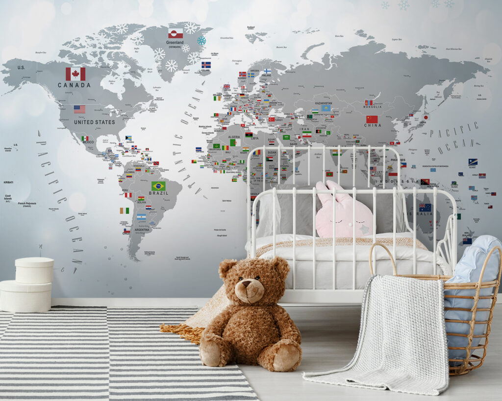 Mappa del mondo con bandiere u72599pir163 1024x819 - Mappa del mondo con bandiere