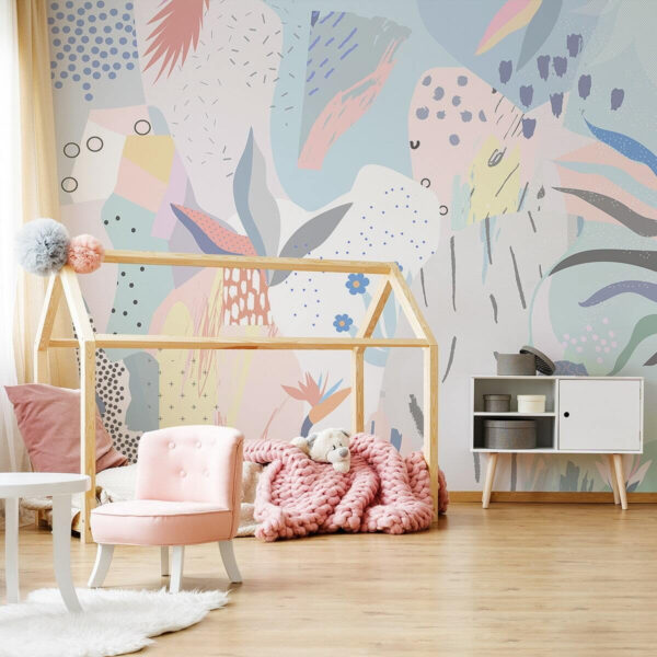 Arte colorata con forme e colori diversi Arte colorata con forme e colori diversi