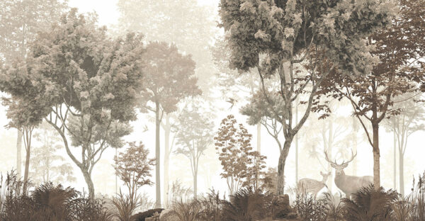 Foresta con alberi e piante Foresta con alberi e piante