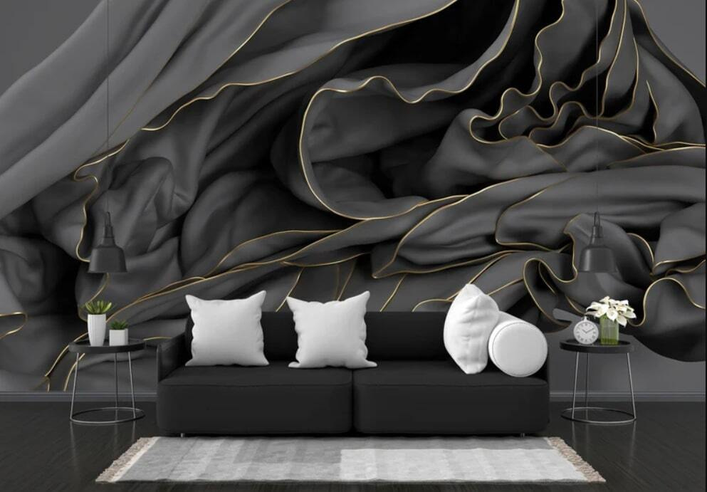 Textured fabric with elegant curves Textured fabric with elegant curves