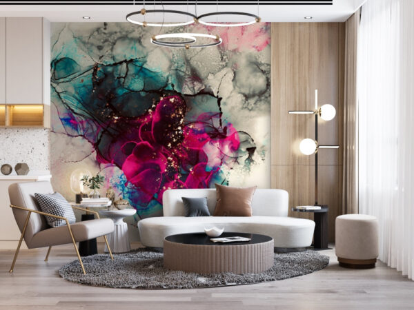 Composizione astratta colorata di arte fluida. Composizione astratta colorata di arte fluida.