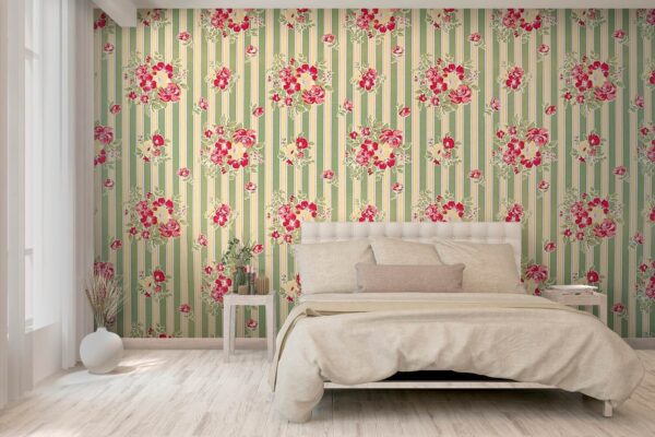 Carta da parati con fiori Carta da parati con fiori