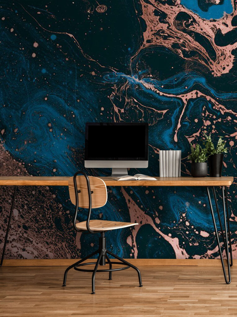 Swirling Midnight and Copper Rivers Swirling Midnight and Copper Rivers