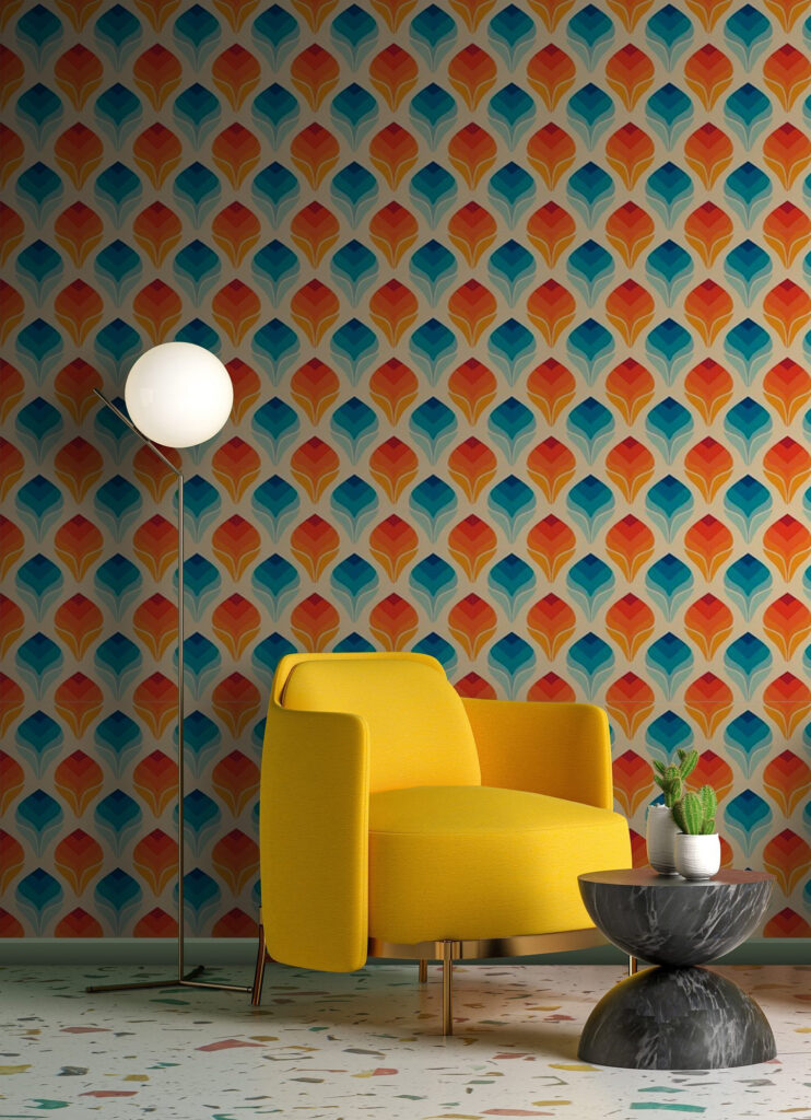 Motivo di foglie arancioni e blu u71428pig3 742x1024 - Motivo di foglie arancioni e blu - tegory