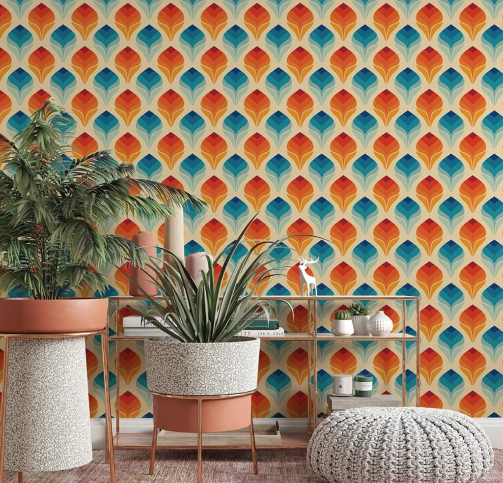 Motivo di foglie arancioni e blu u71428pig1m 1024x983 - Motivo di foglie arancioni e blu - tegory