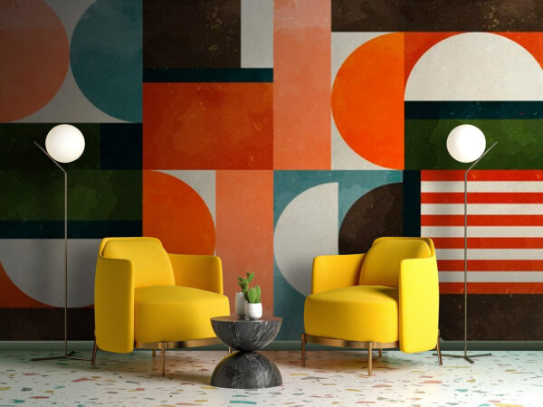 Motivo colorato con forme diverse Motivo colorato con forme diverse