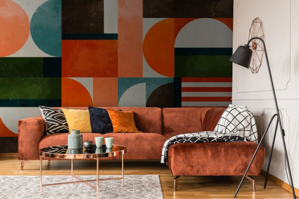 Motivo colorato con forme diverse Motivo colorato con forme diverse