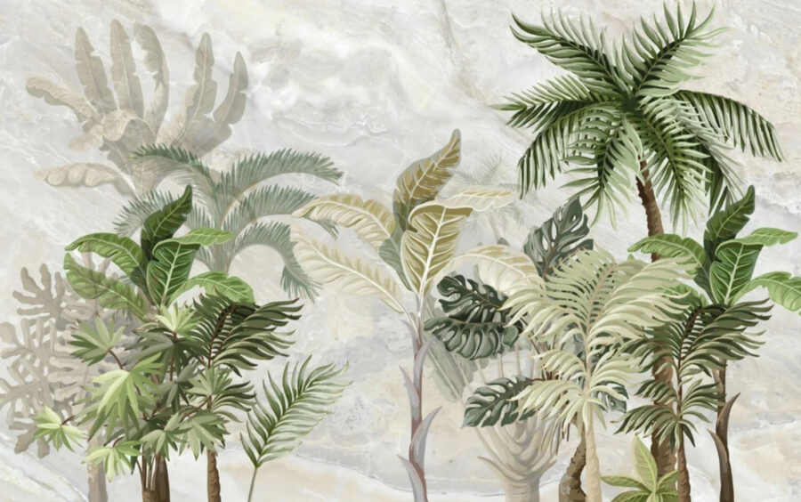 Carta da parati con palme