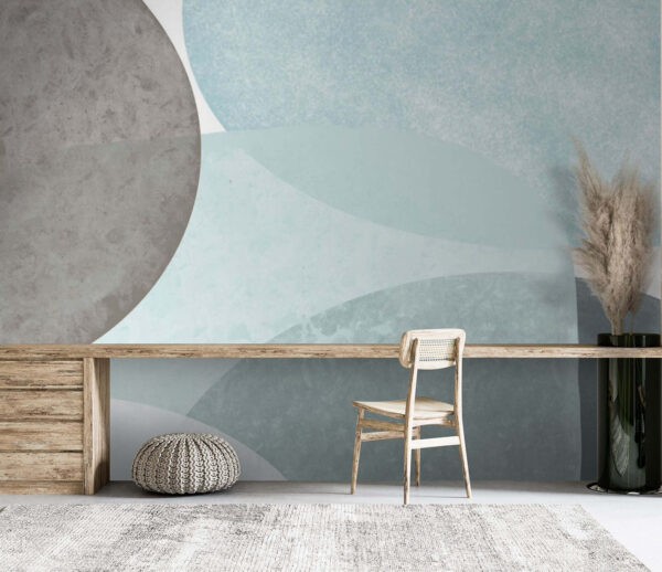 Abstract shapes in soft colors