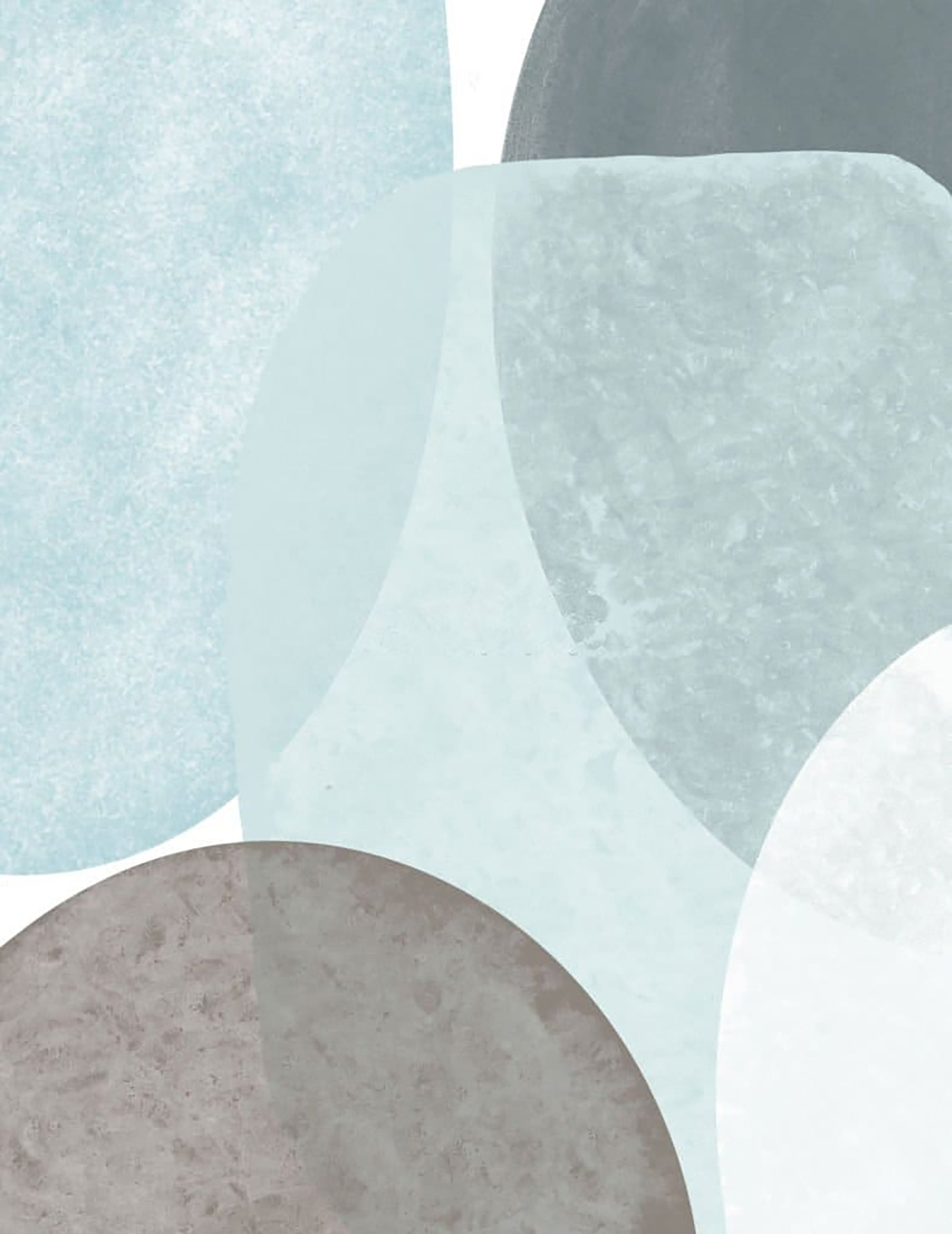 Abstract shapes in soft colors