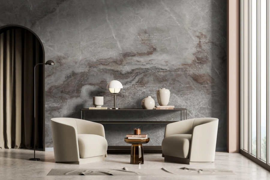 Elegante texture marmorea con morbide venature.