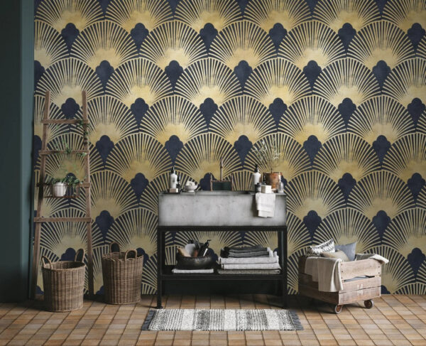 Elegante motivo simmetrico art déco. Elegante motivo simmetrico art déco.