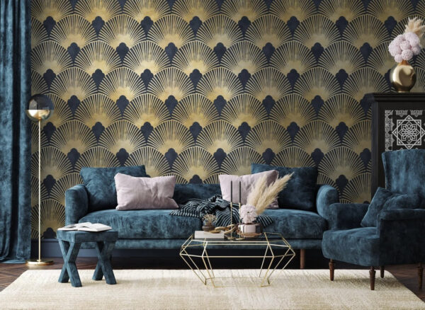 Elegante motivo simmetrico art déco. Elegante motivo simmetrico art déco.