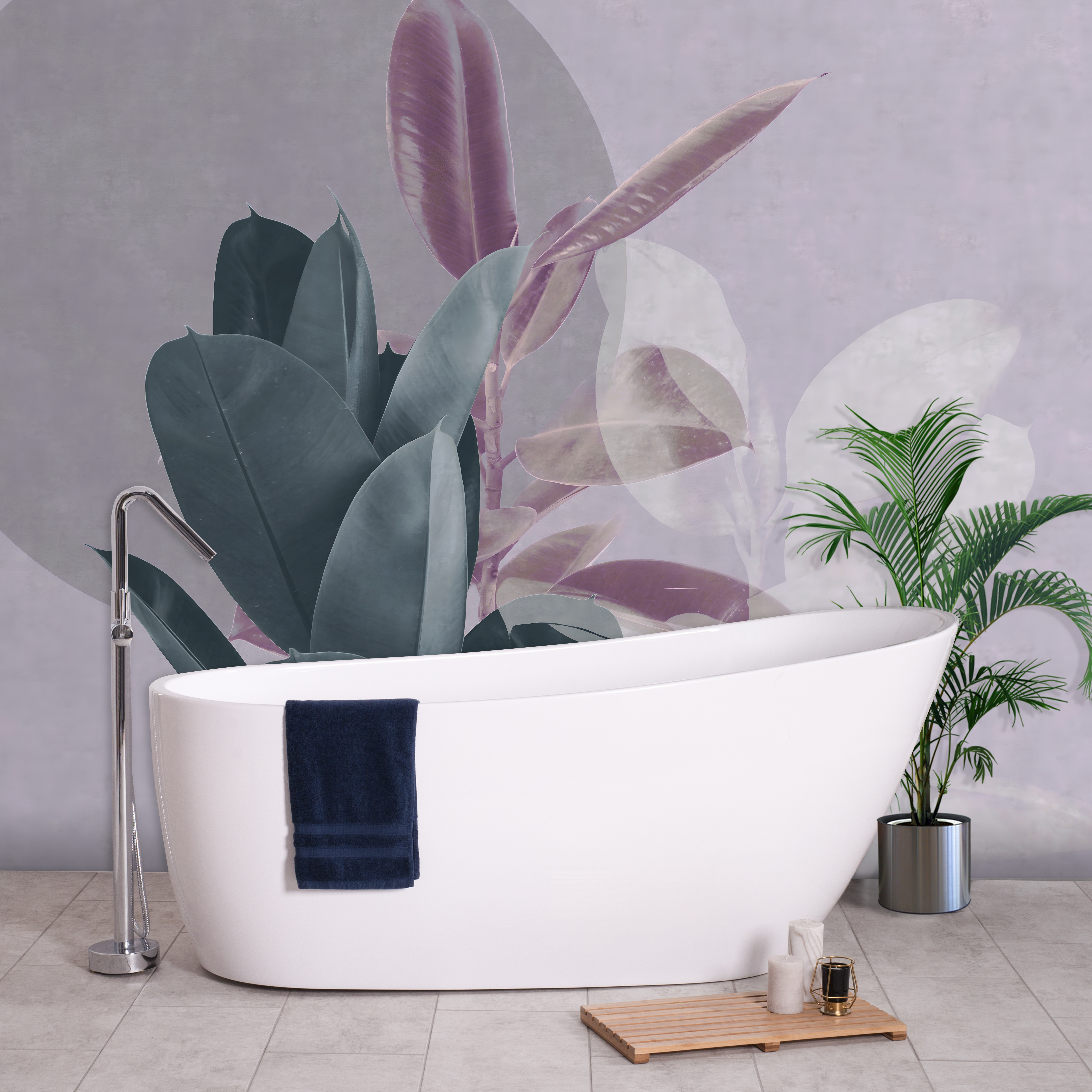 Tranquil layers of botanical beauty Tranquil layers of botanical beauty