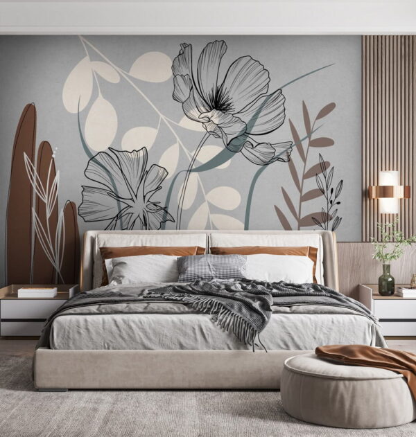Disegno di fiori e foglie Disegno di fiori e foglie