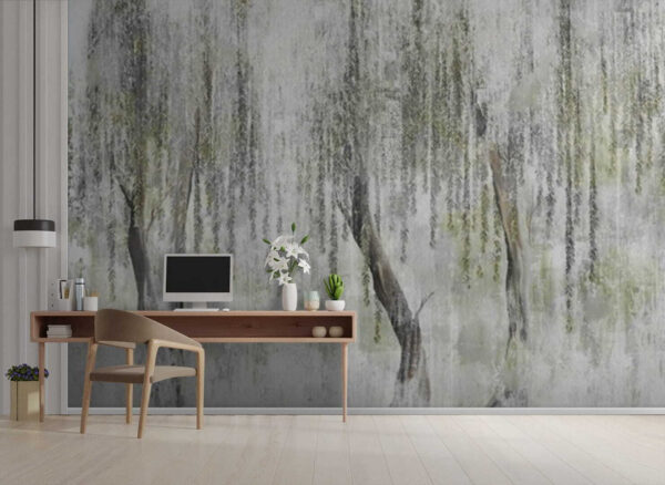 Pittura di alberi con foglie Pittura di alberi con foglie
