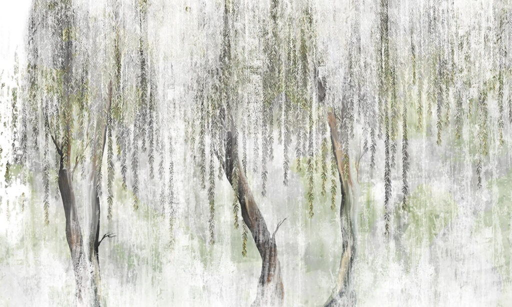Pittura di alberi con foglie Pittura di alberi con foglie